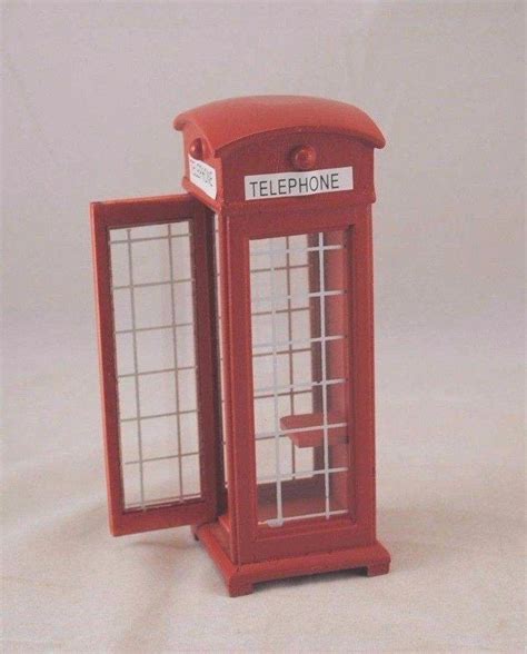 miniature british phone booths